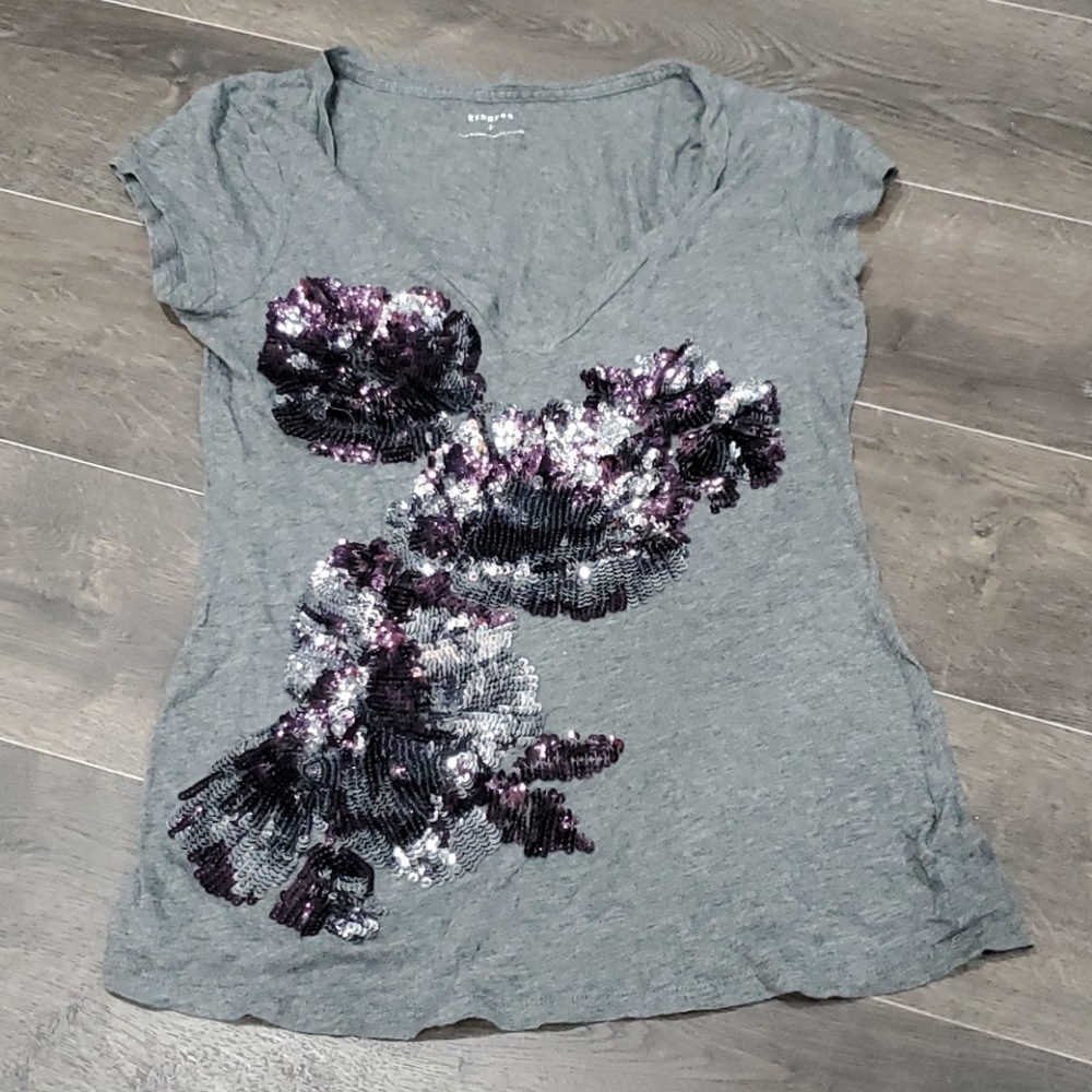 Express sequin t shirt
